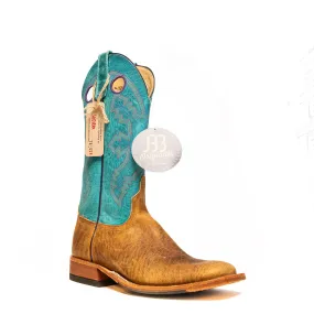 Anderson Bean Distressed Buffalo with Turquoise Sinsation Top