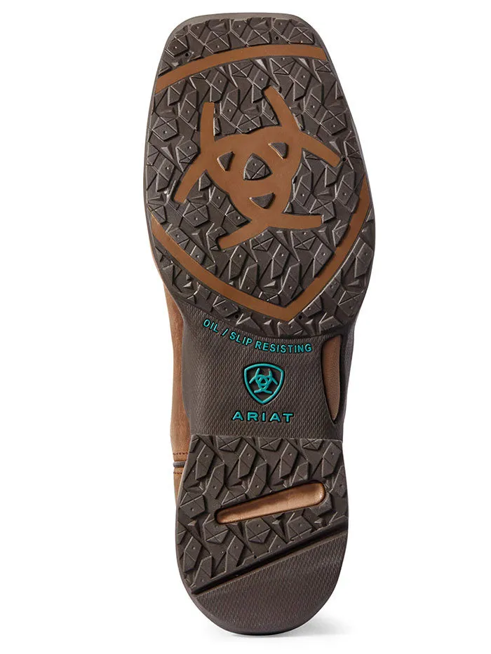 Ariat 10031665 Womens Anthem VentTEK Square Toe Boot Turquoise Chocolate