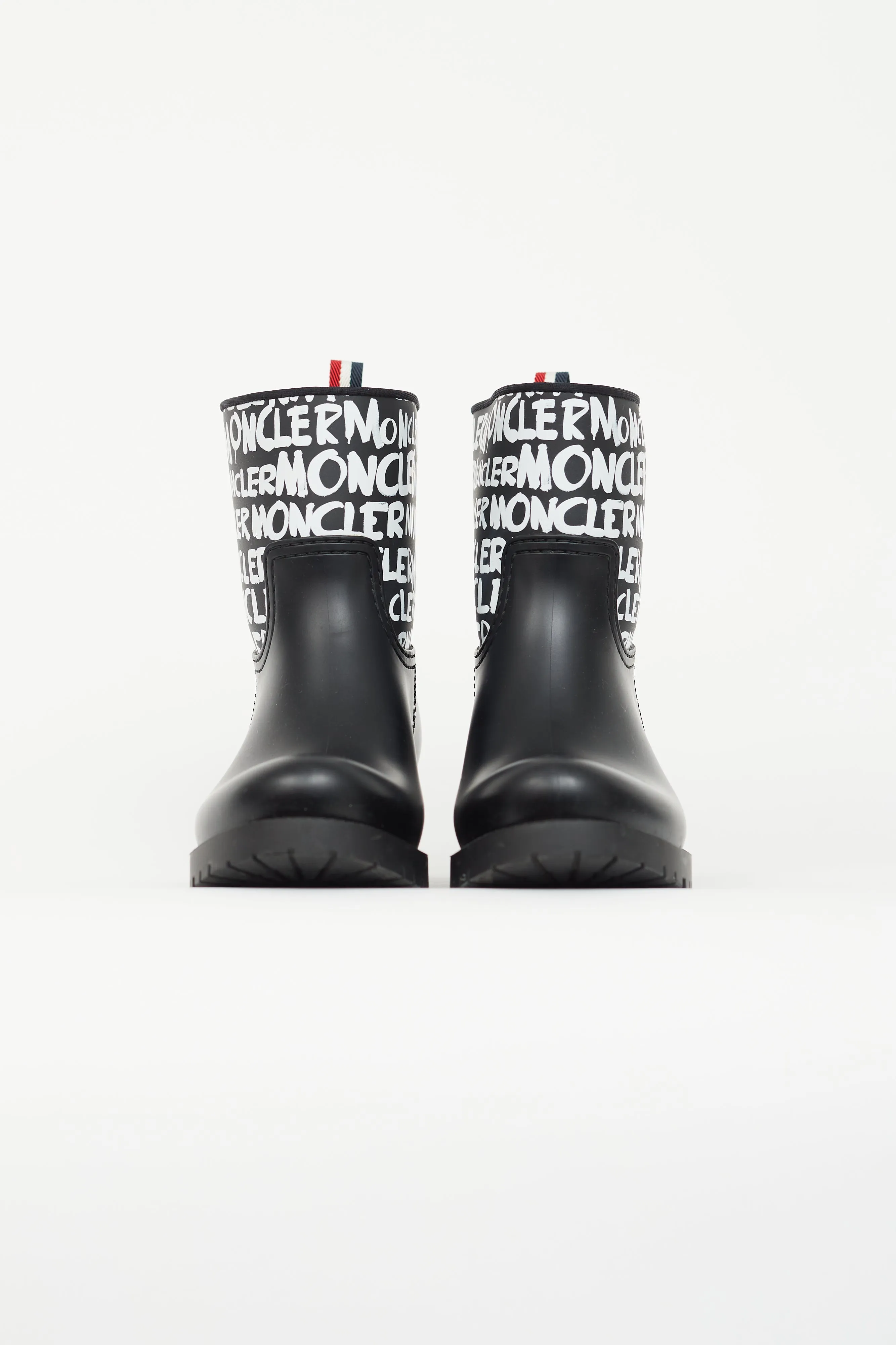 Black & Multicolour Logo Ginette Boot