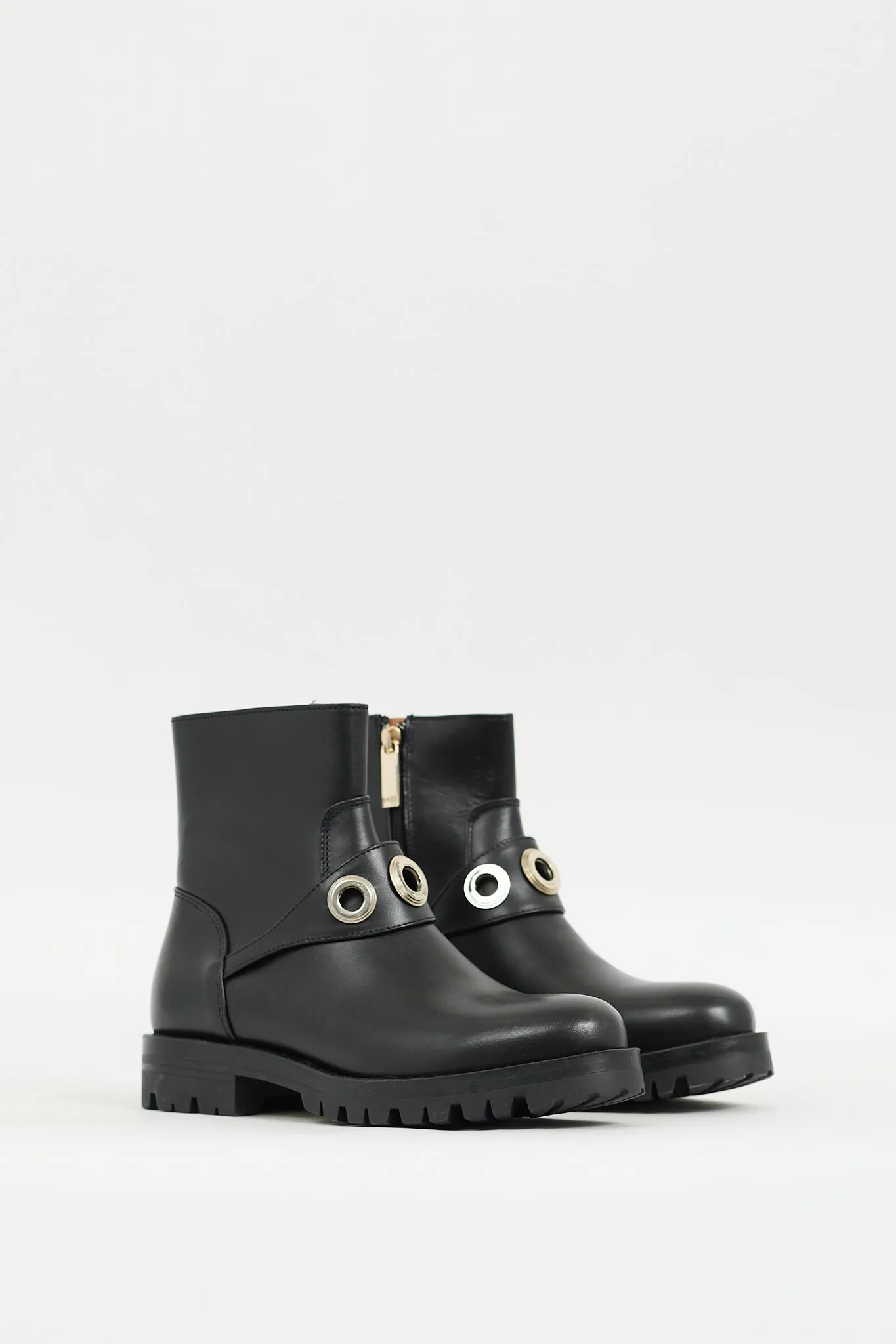 Black Leather Helen Ankle Boot