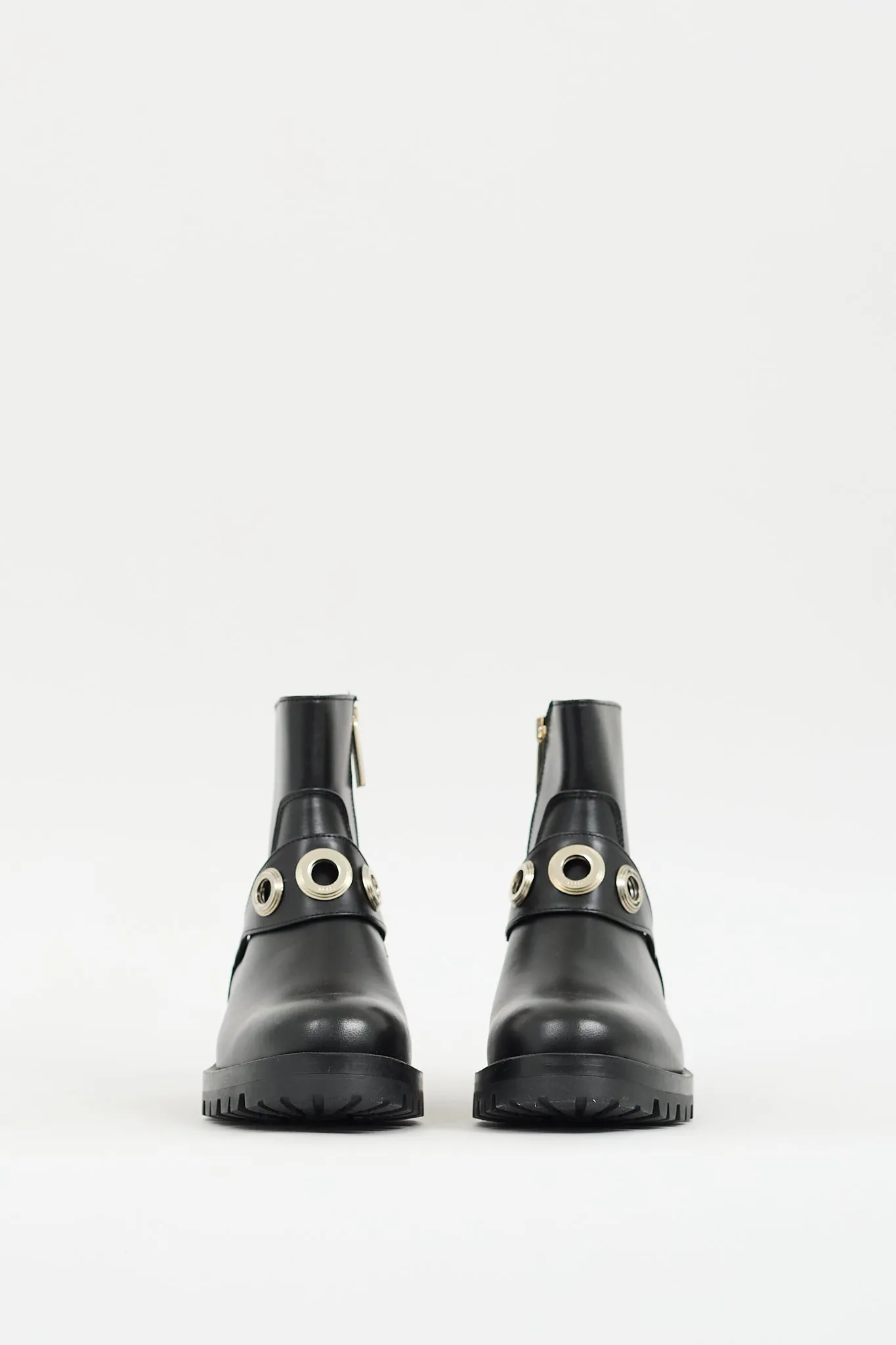Black Leather Helen Ankle Boot