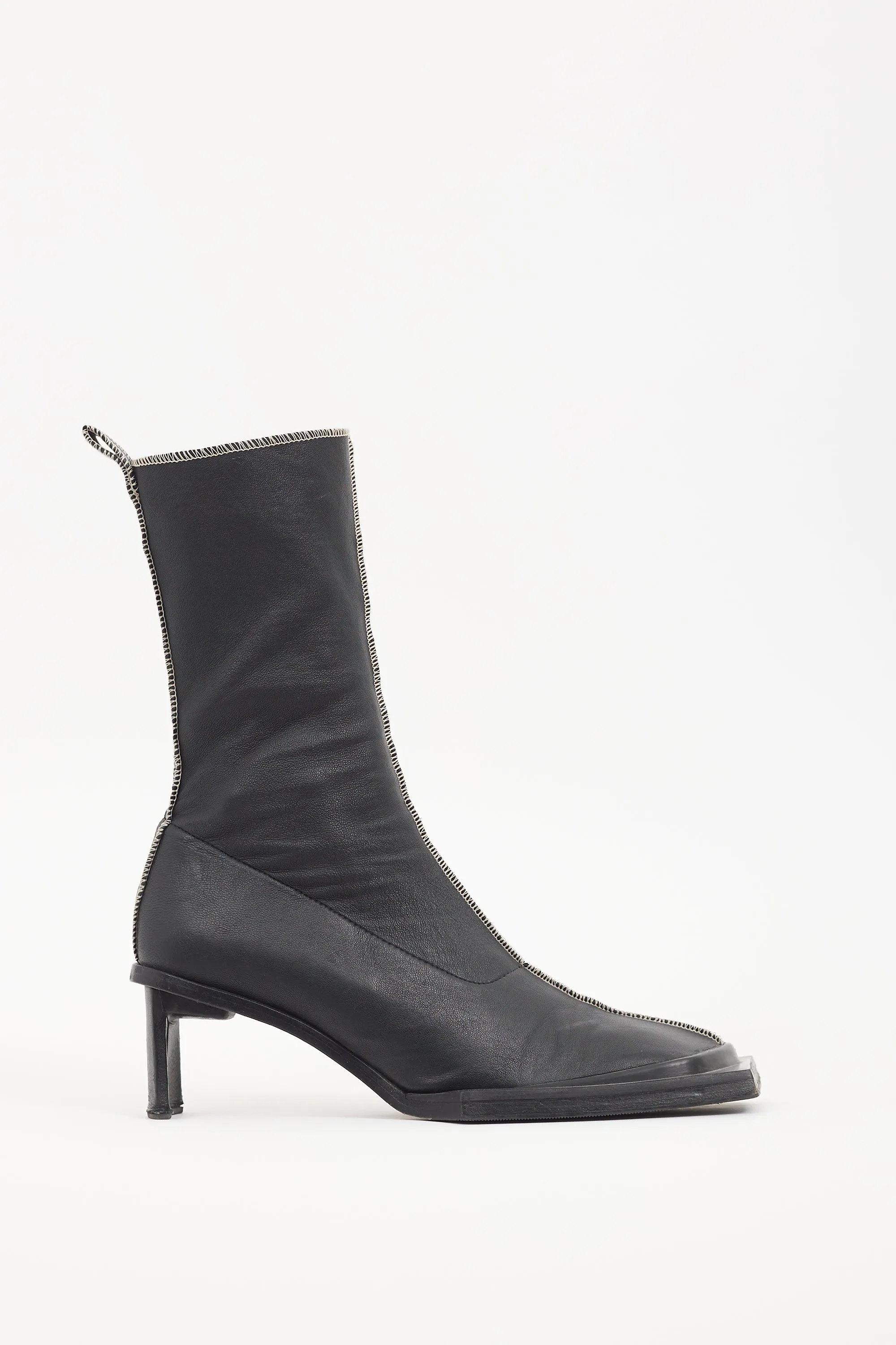Black Leather Marige Boot