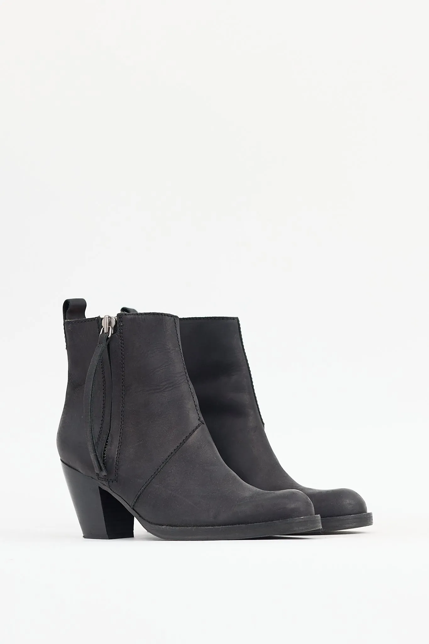 Black Leather Pistol Boot