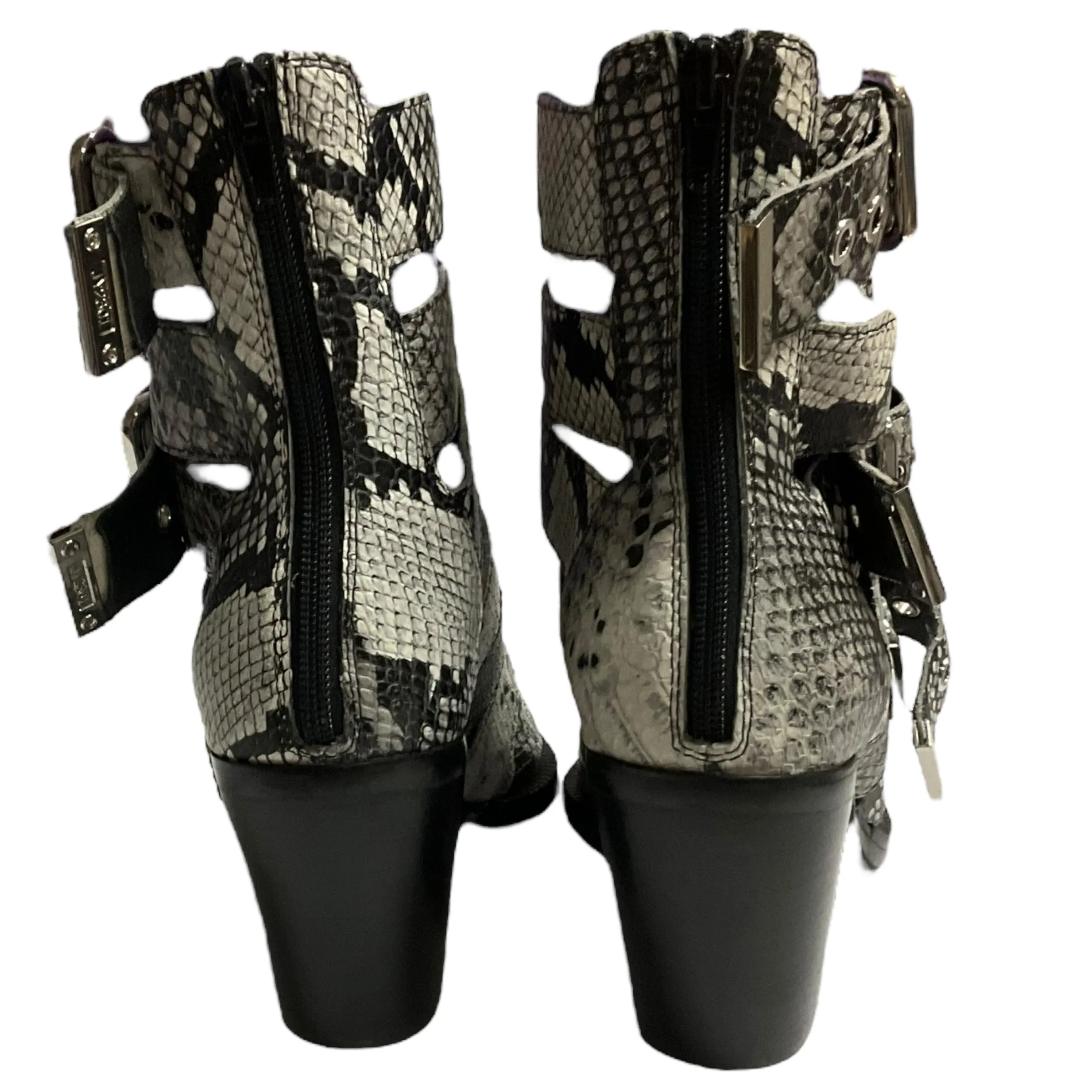 Boots Ankle Heels By Jeffery Campbell In Snakeskin Print, Size: 9.5