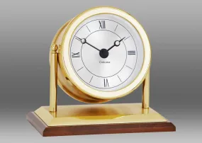 Brass "Chatham" Quartz Desk Clock