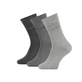 Calvin Klein 3 Pack Logo Socks Grey Combo