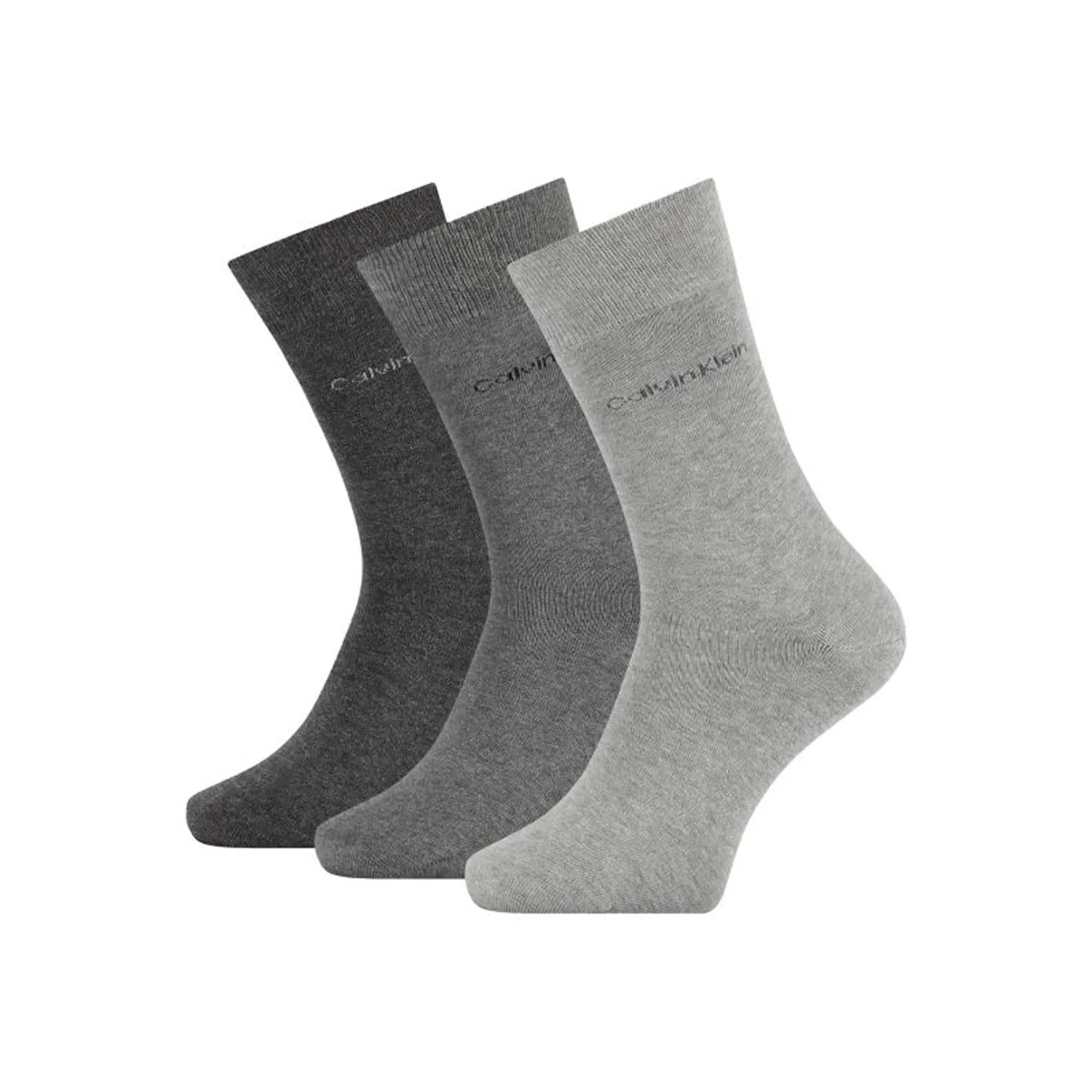 Calvin Klein 3 Pack Logo Socks Grey Combo