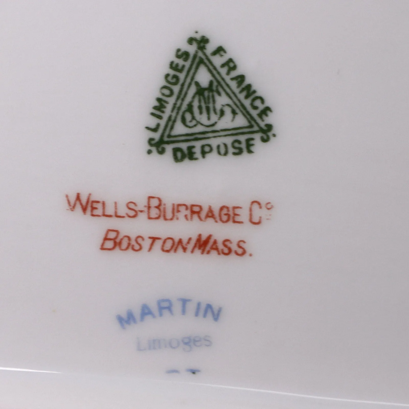 CM Charles Martin 14" serving Platter Limoges CMT149 Wells-Burrage Antique 1906