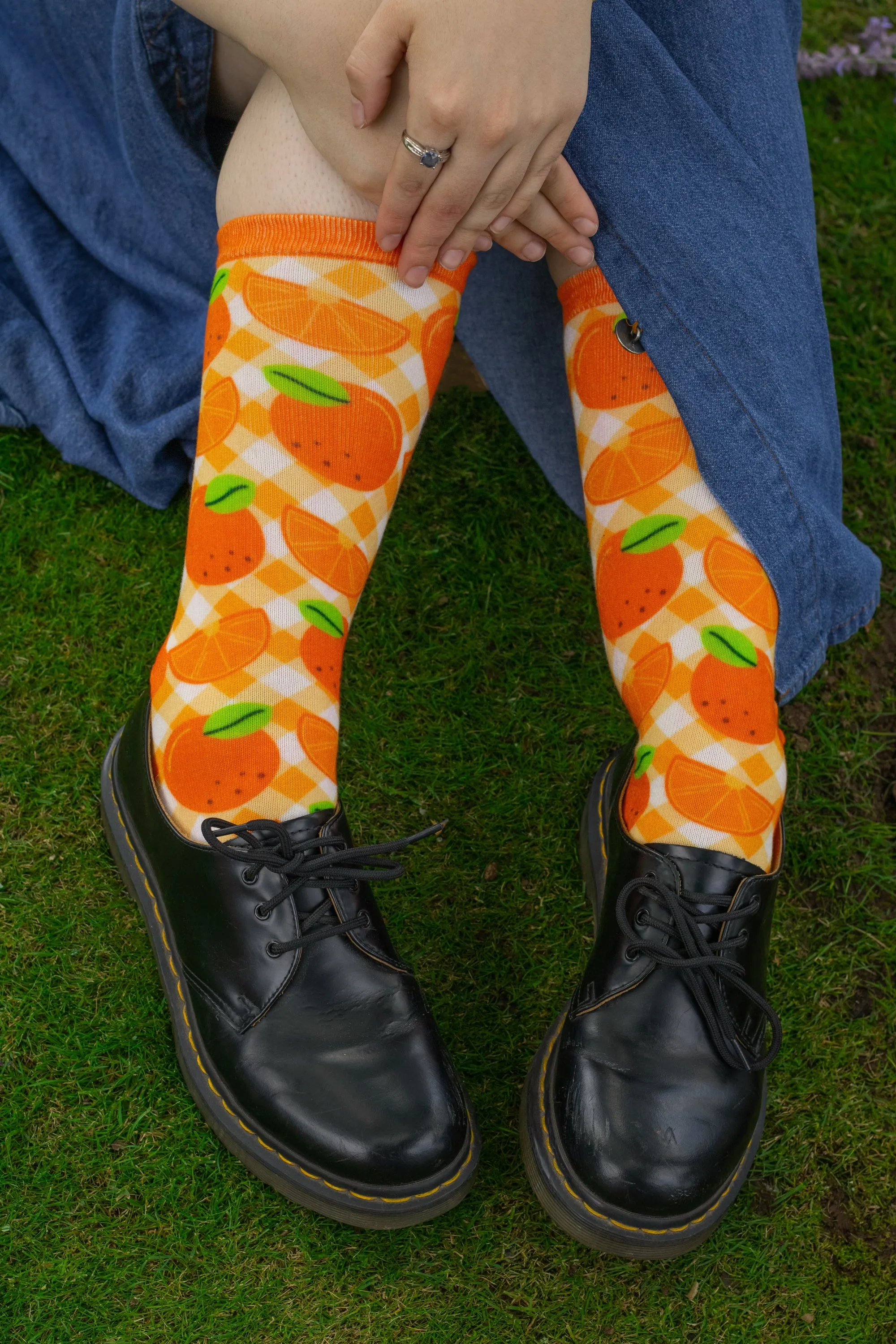 Cute and Colorful Printed Crew Socks!