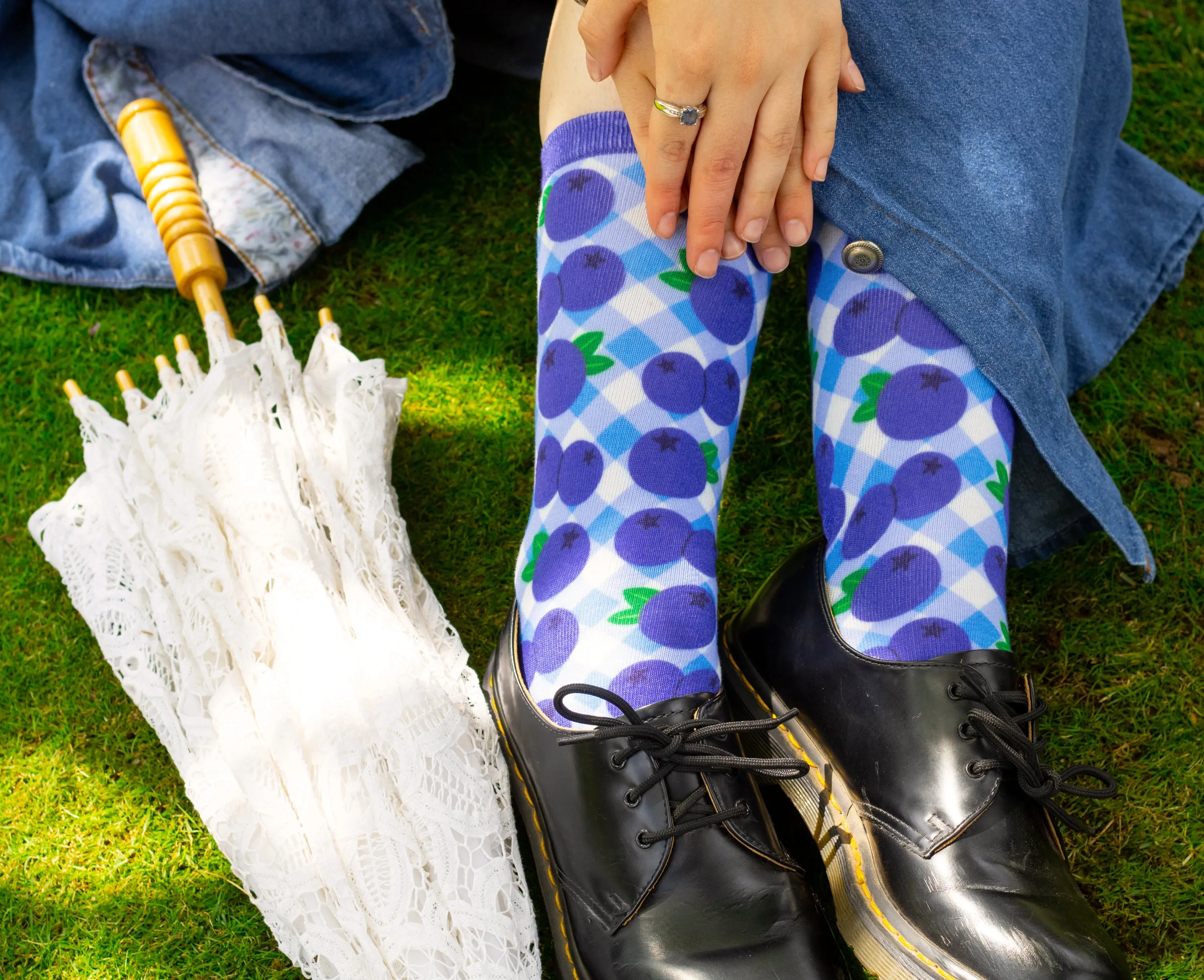Cute and Colorful Printed Crew Socks!