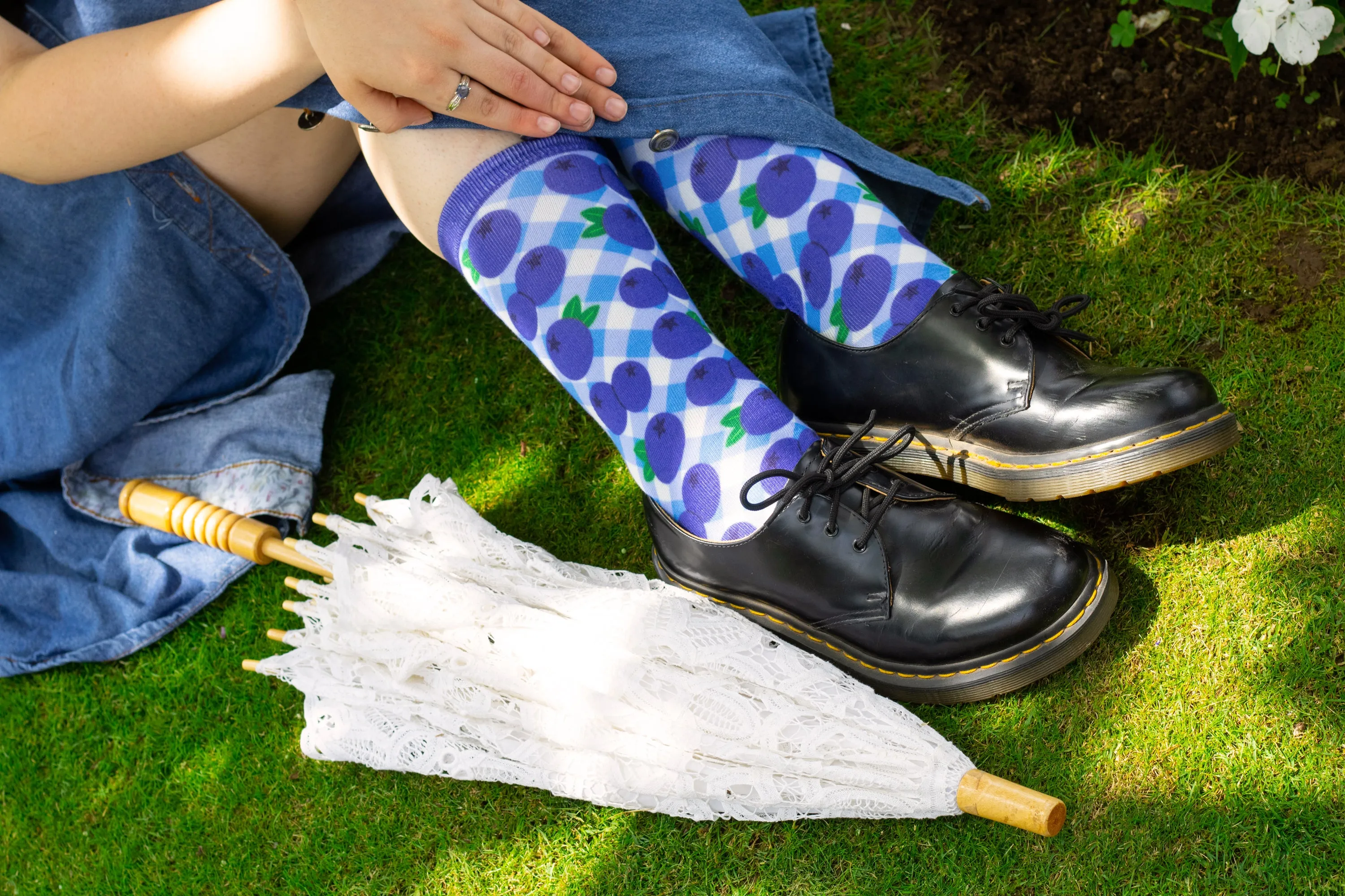 Cute and Colorful Printed Crew Socks!