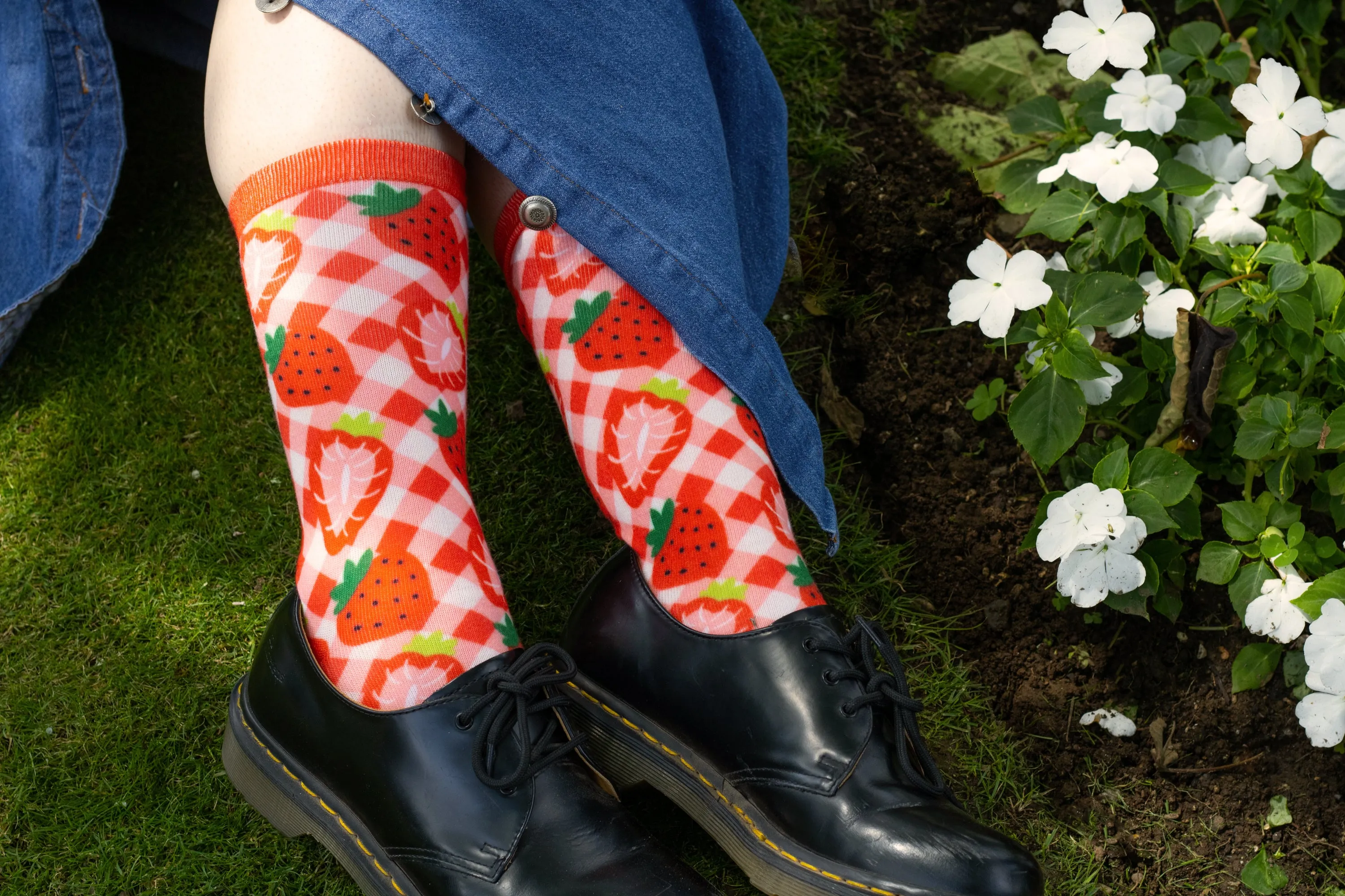 Cute and Colorful Printed Crew Socks!