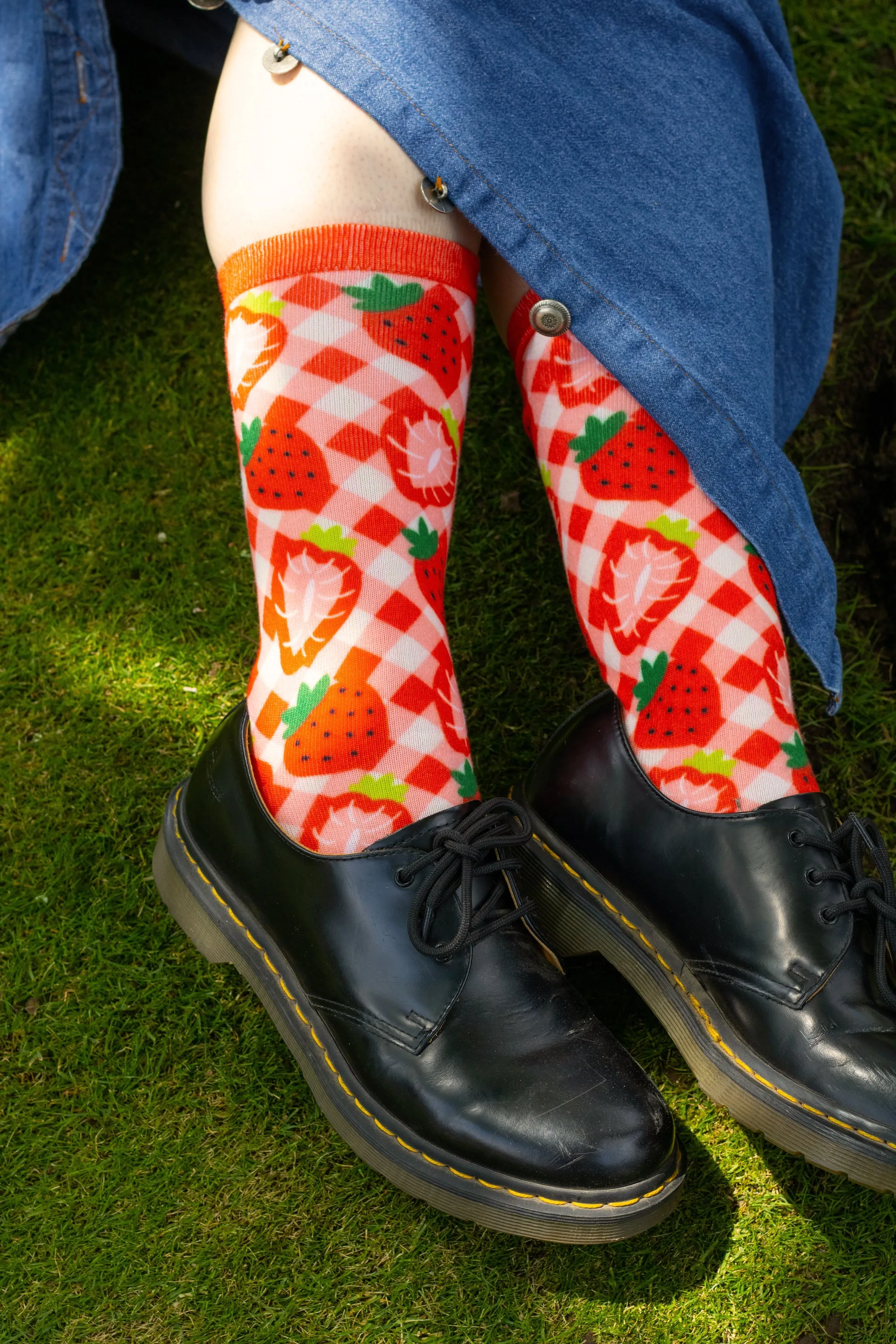 Cute and Colorful Printed Crew Socks!