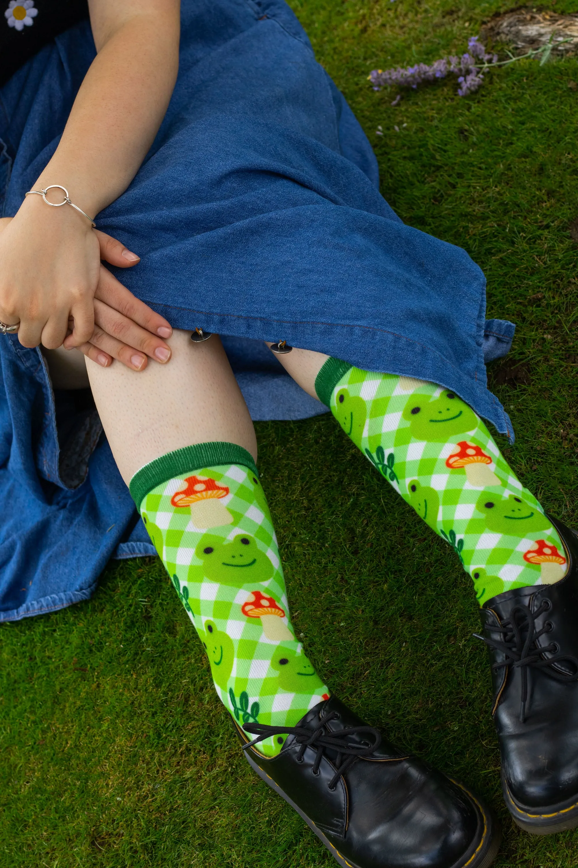 Cute and Colorful Printed Crew Socks!