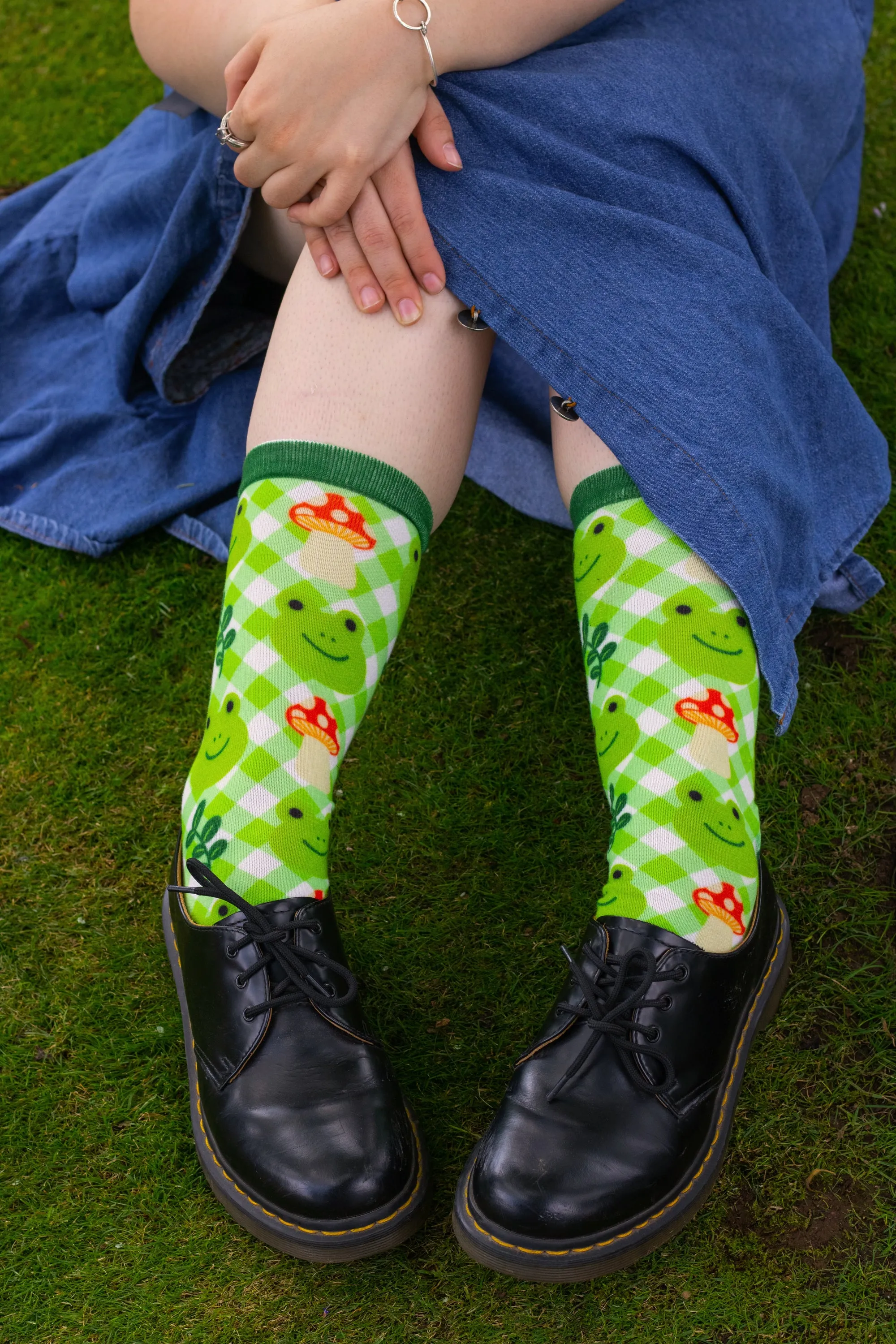 Cute and Colorful Printed Crew Socks!