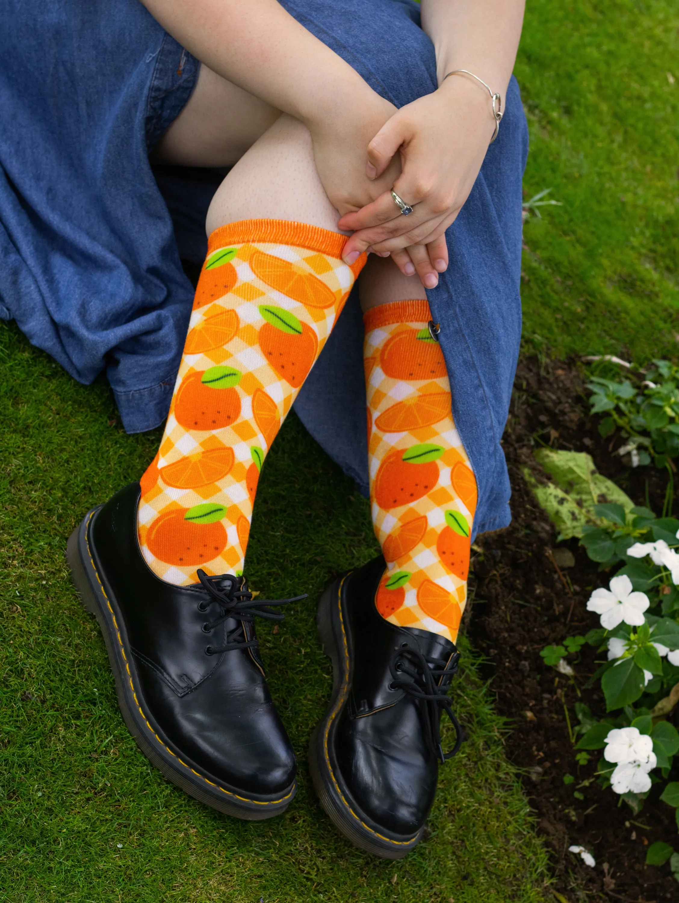 Cute and Colorful Printed Crew Socks!