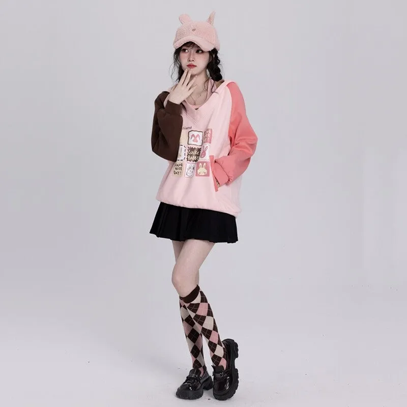 Cute College Style Mesh Mid-Calf Socks