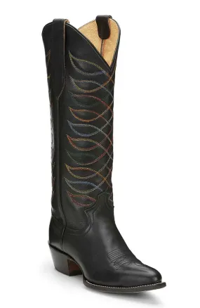 Justin Women's Whitley 15 Inch Western Boot Midnight Black
