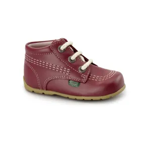 Kickers KICK HI Babies Leather Boots Pink