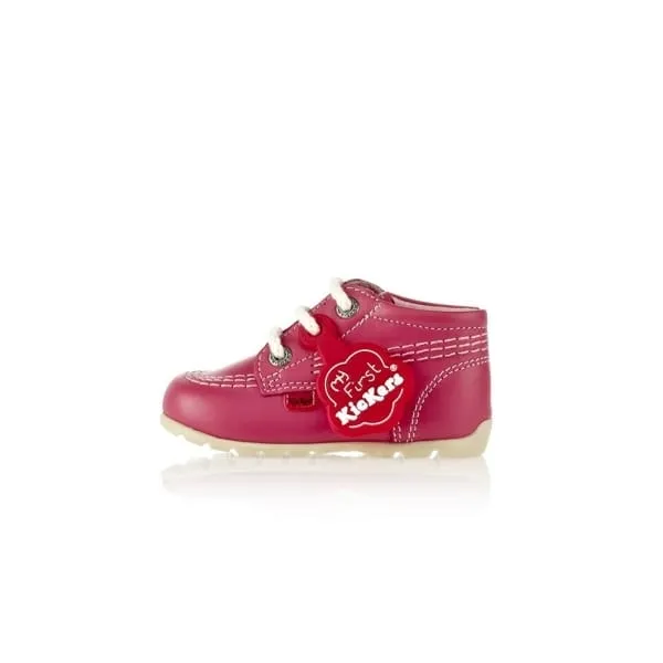 Kickers KICK HI Babies Leather Boots Pink