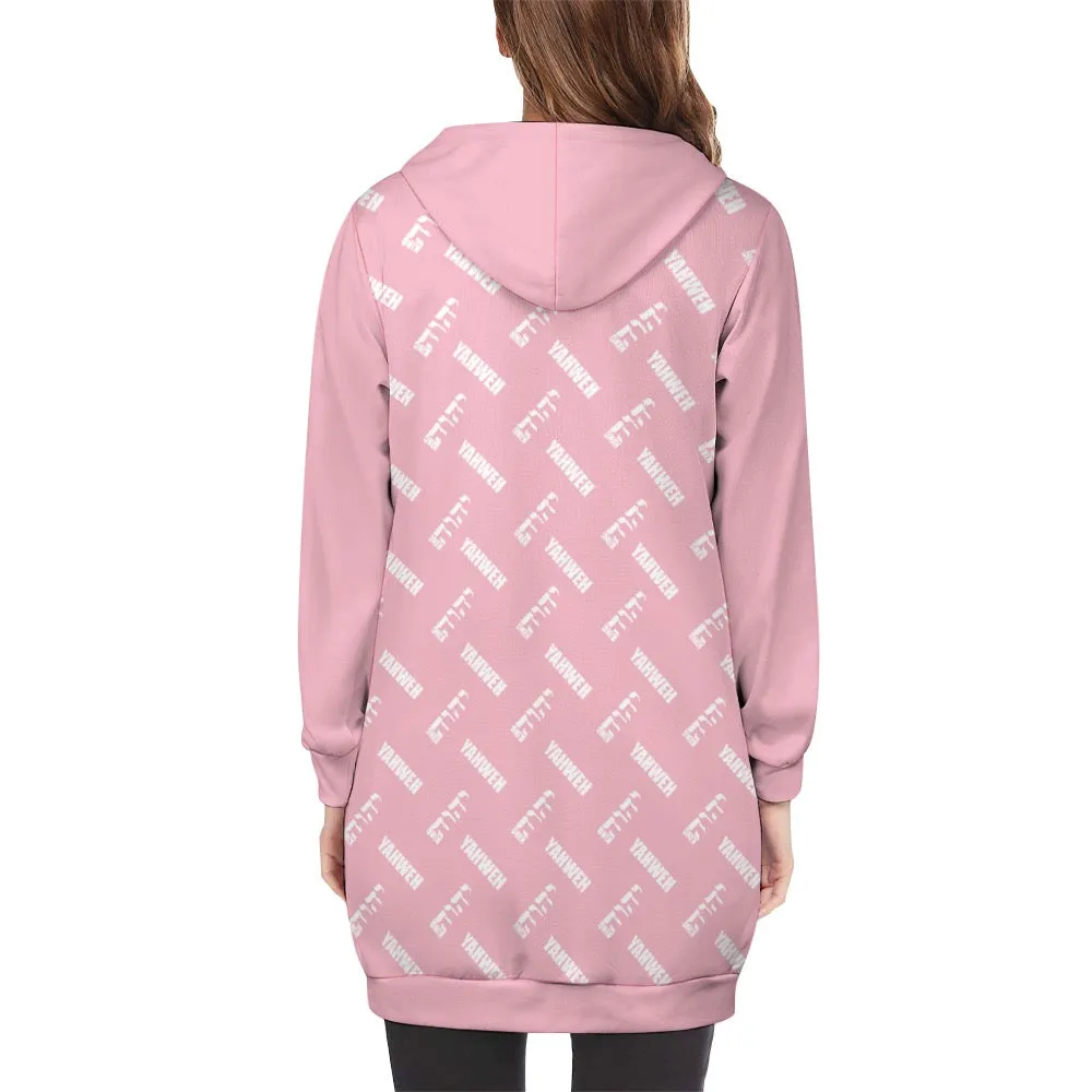 KING YAHWEH LADIES' KNEE LENGTH HOODIE
