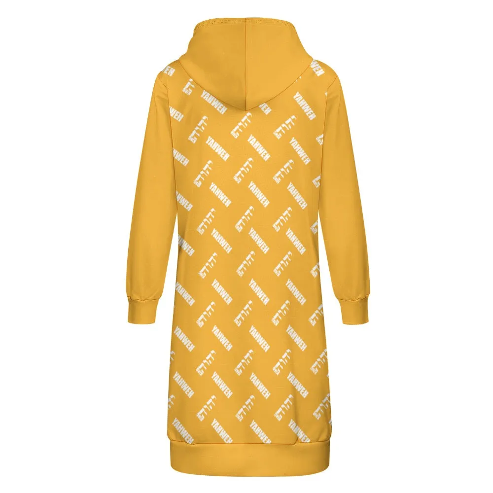 KING YAHWEH LADIES' KNEE LENGTH HOODIE