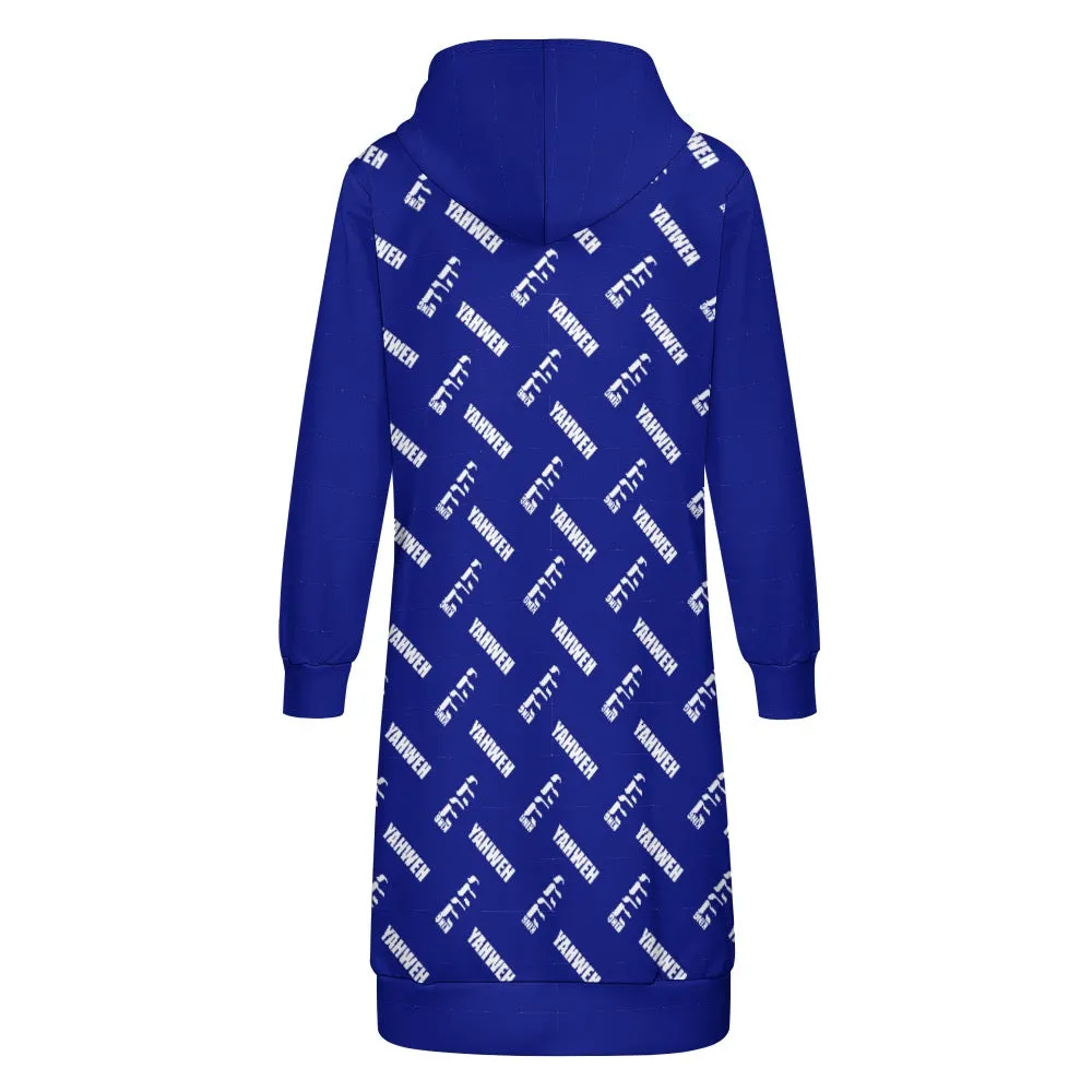KING YAHWEH LADIES' KNEE LENGTH HOODIE
