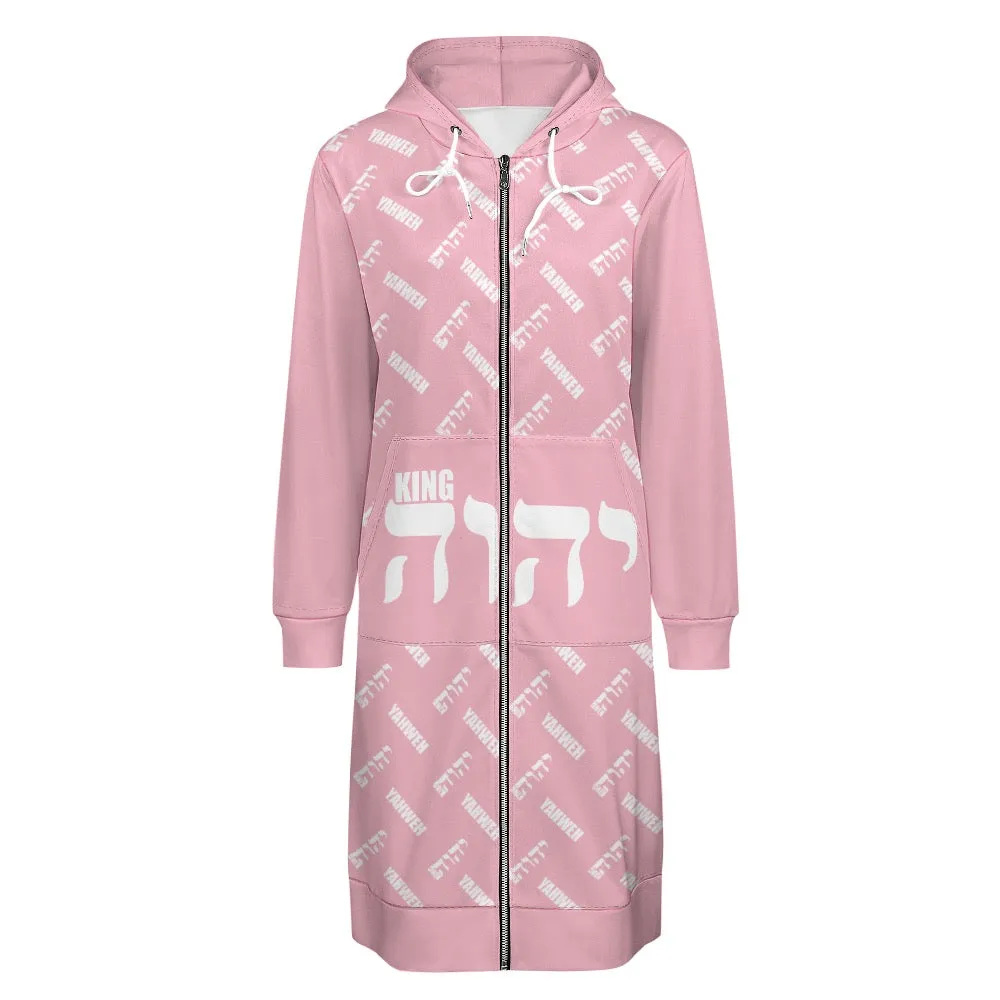 KING YAHWEH LADIES' KNEE LENGTH HOODIE