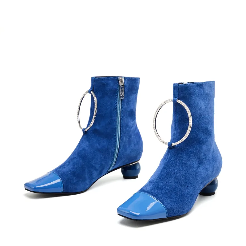 Ladies Ring Ankle Boots 5590 Blue