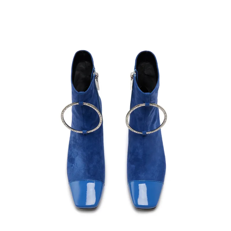 Ladies Ring Ankle Boots 5590 Blue