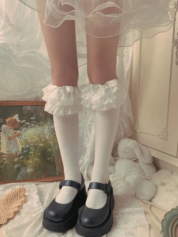 Lolita Lace Ruffle Socks