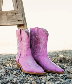 ONLINE EXCLUSIVE Bowie Metallic Boot in Pink