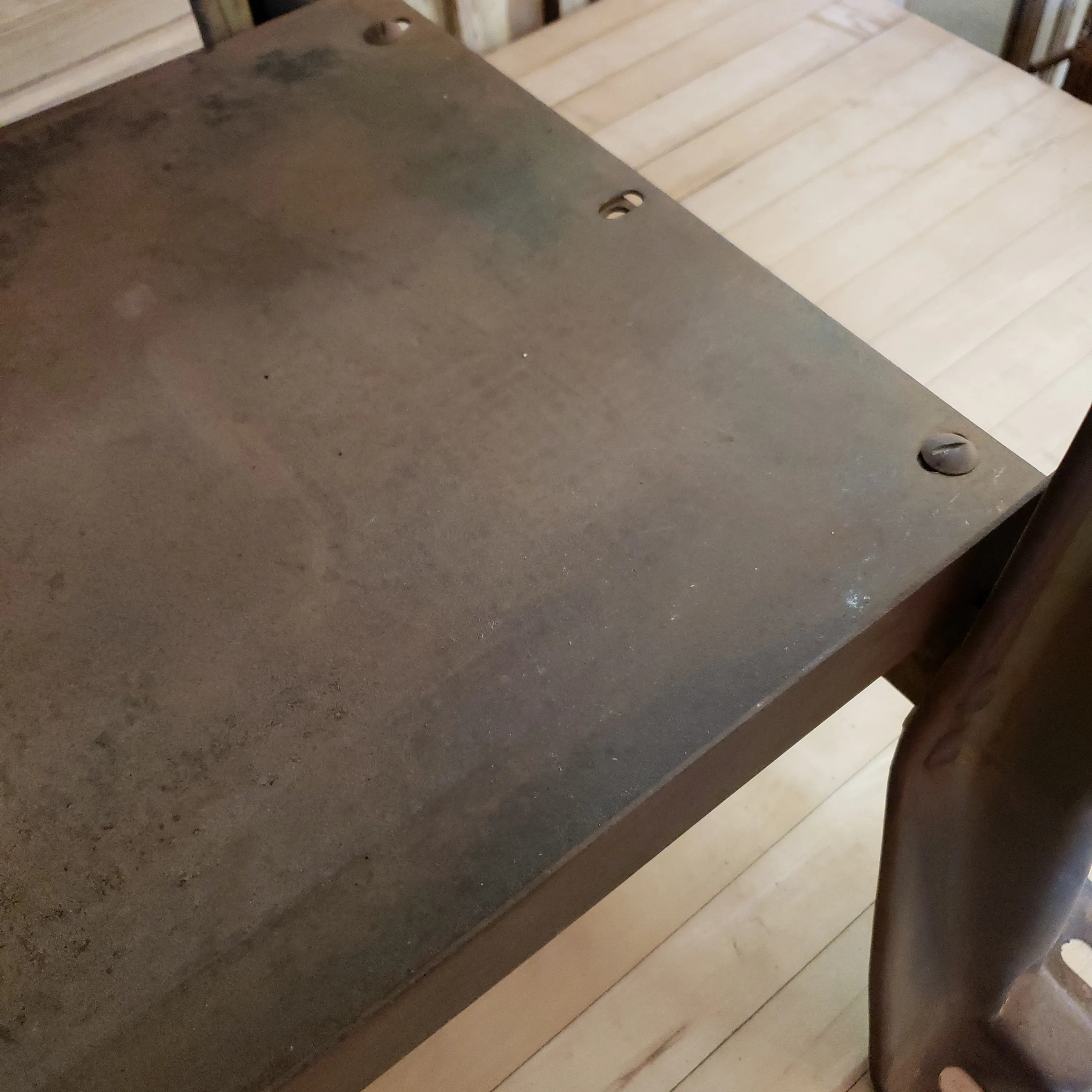 Reclaimed Wood Top Work Table