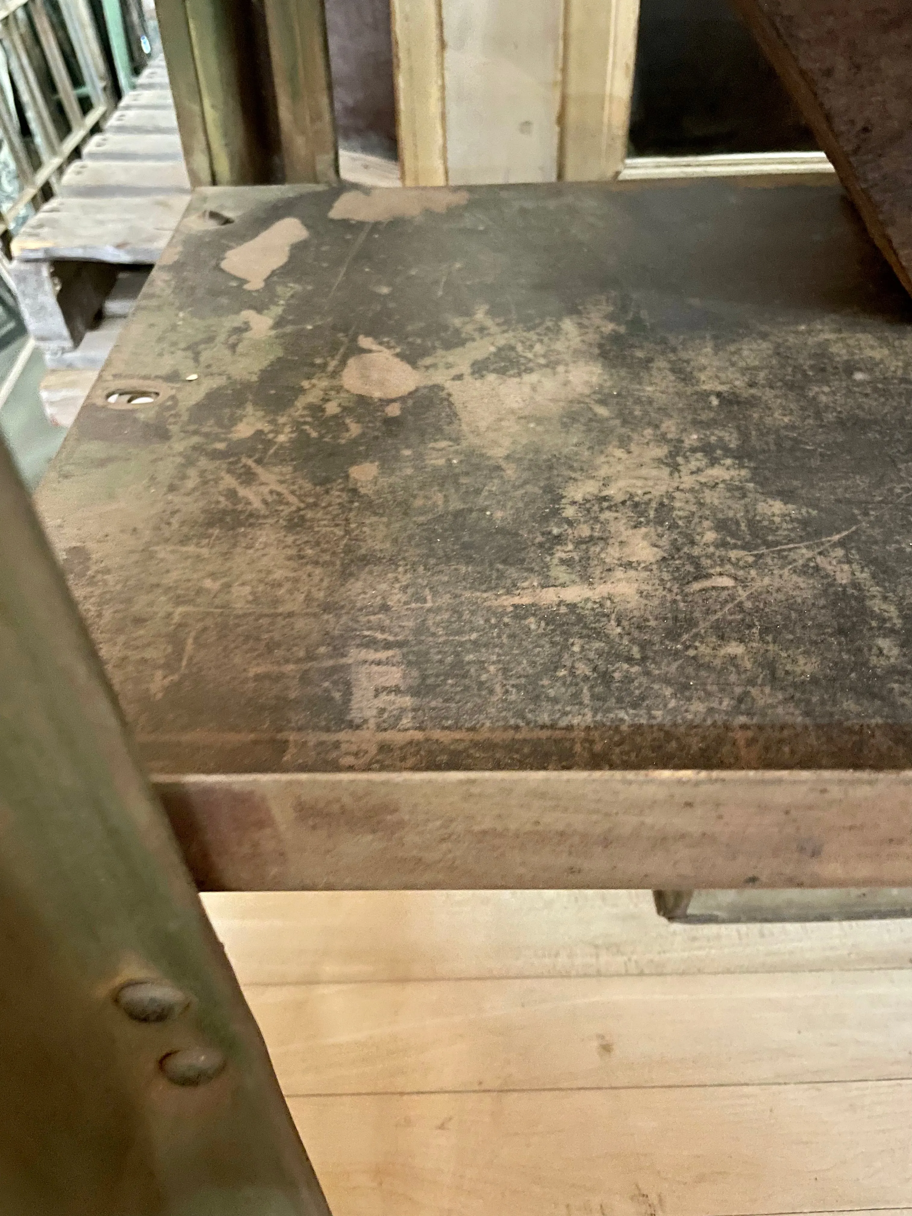 Reclaimed Wood Top Work Table