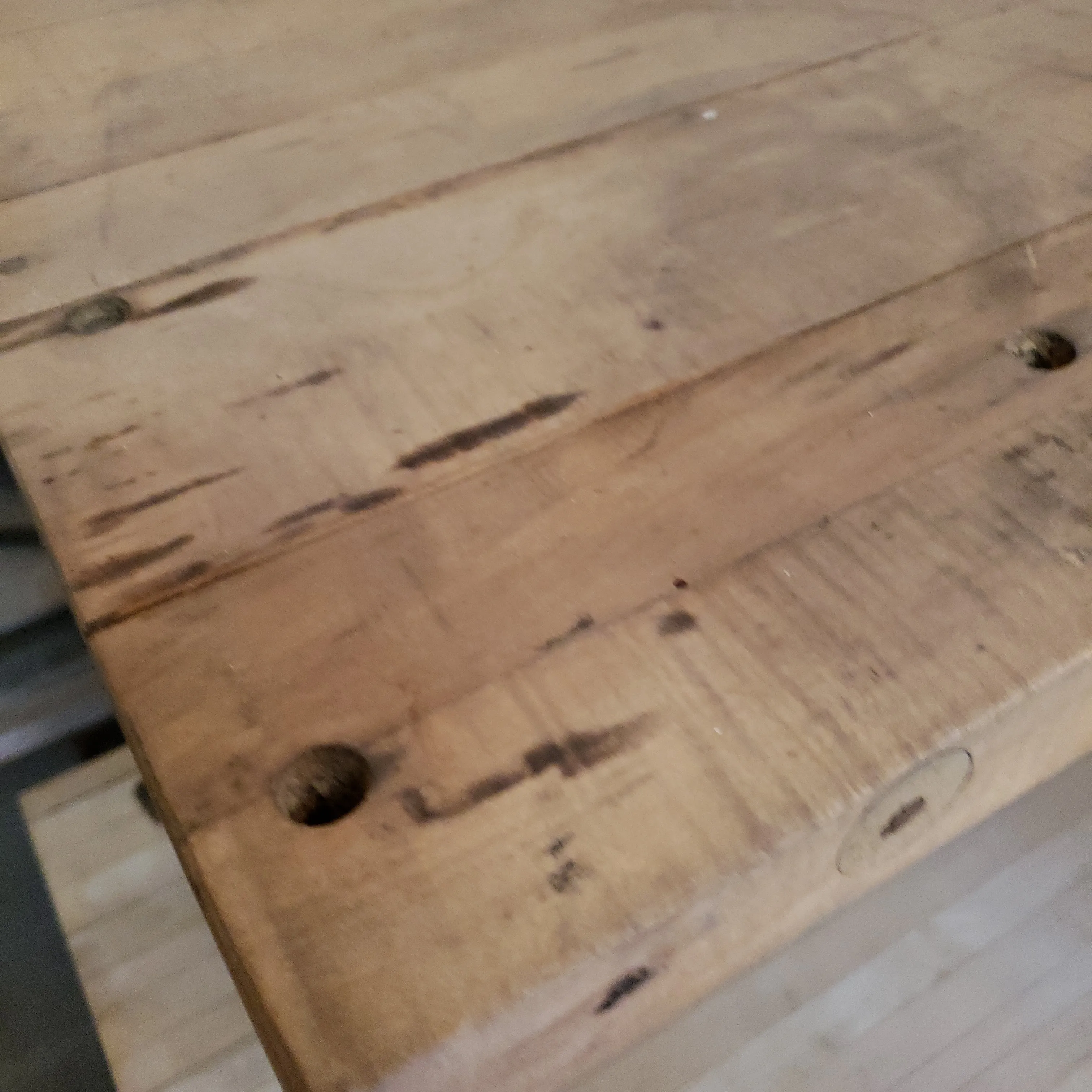 Reclaimed Wood Top Work Table