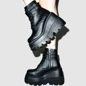 Romildi Brand Design Big sizes 43 Platform High Heels Cosplay Fashionable Autumn Winter Wedges Shoes Ankle Boots Women
