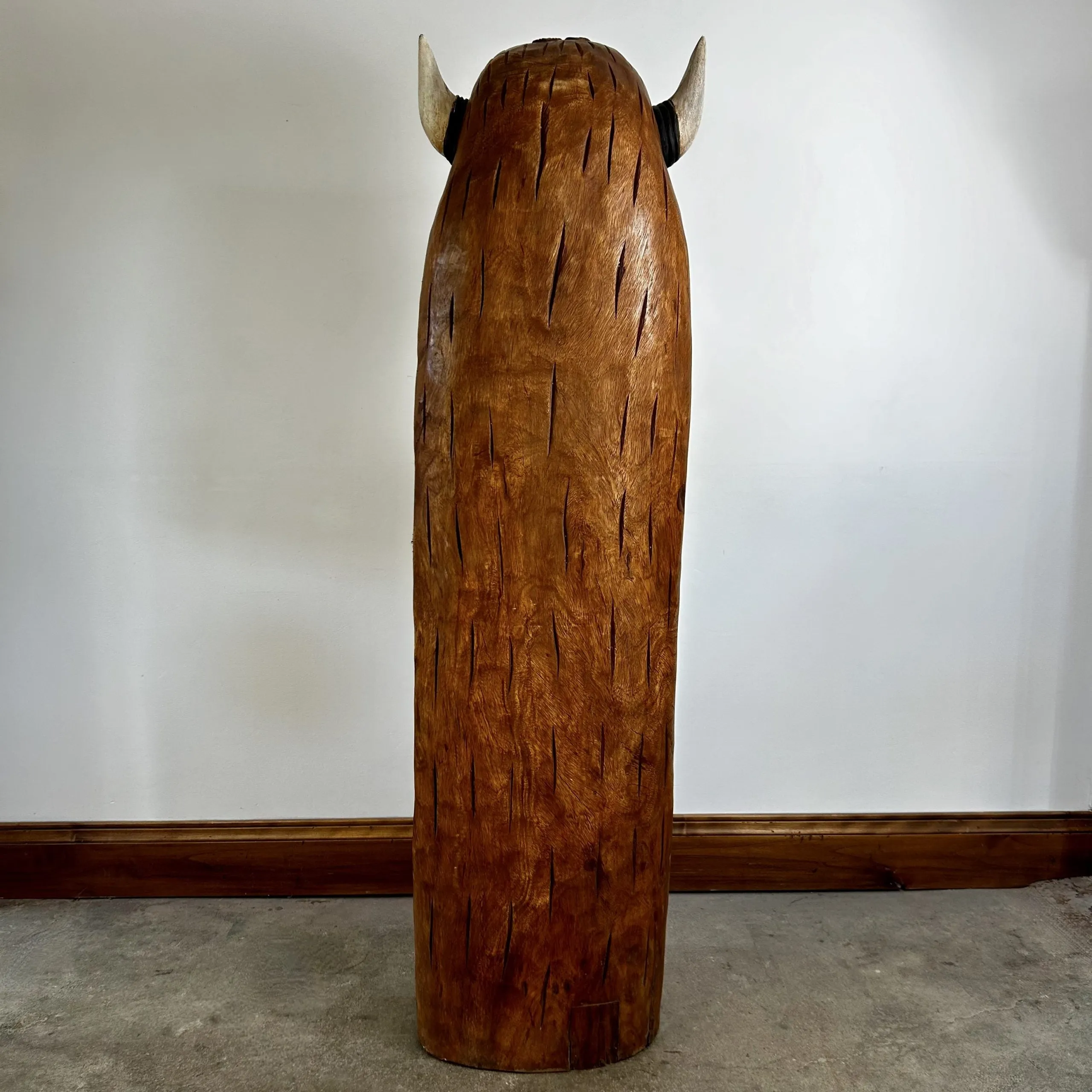 Totem Pole, Native American Carved Heads