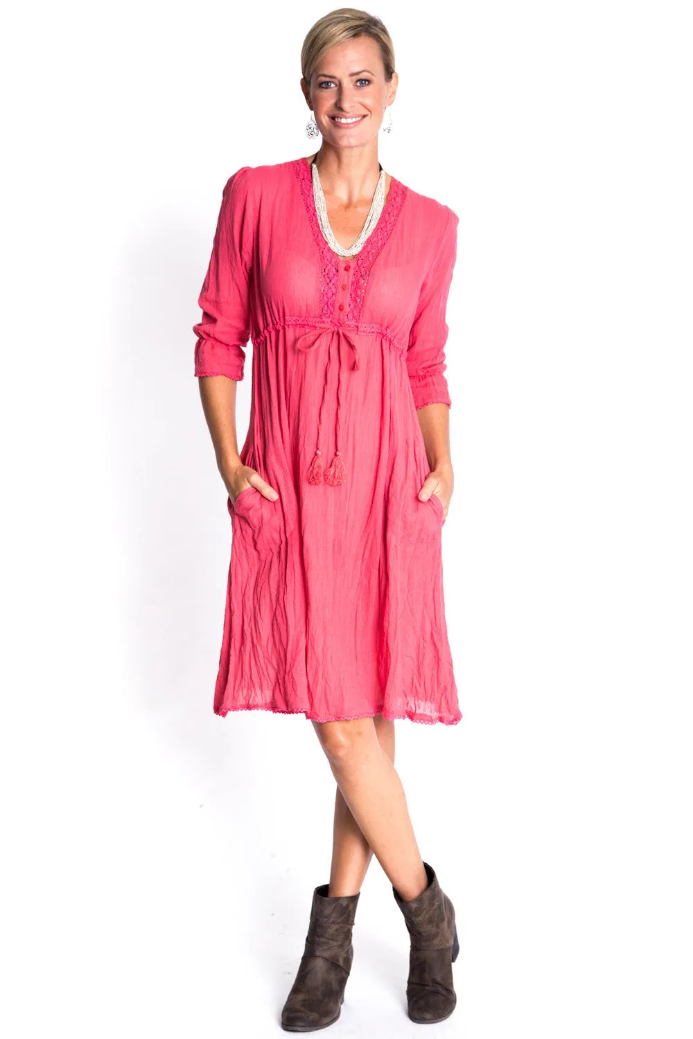 Utah Dress in Lava