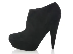 YSL Black Suede Aliama Ankle Boots